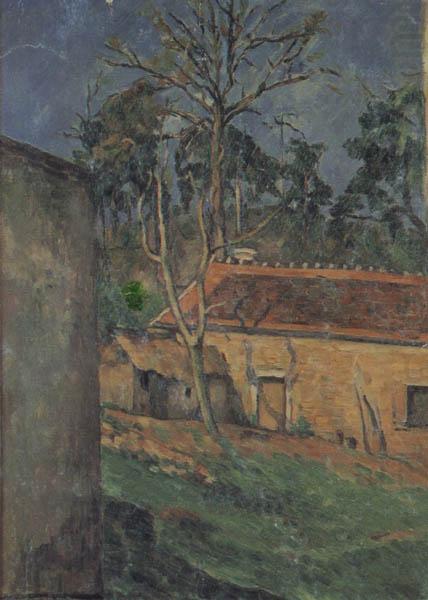 Paul Cezanne Farm Coutyard in Auvers china oil painting image